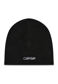 Calvin Klein Zestaw Szalik i Czapka Basic Wool Beanie+Scarf K50K507552 Czarny. Kolor: czarny. Materiał: materiał