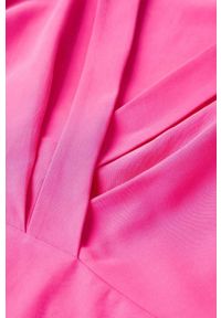 mango - Mango sukienka Palma kolor różowy mini dopasowana. Kolor: różowy. Długość rękawa: krótki rękaw. Typ sukienki: dopasowane. Długość: mini #2