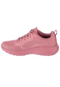 skechers - Buty do chodzenia damskie Skechers Memory Foam Bobs Squad Chaos. Zapięcie: sznurówki. Kolor: różowy. Materiał: syntetyk, tkanina, materiał. Szerokość cholewki: normalna. Sport: turystyka piesza
