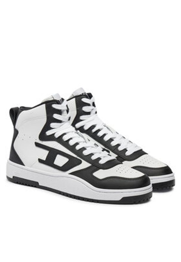Diesel Sneakersy S-Ukiyo V2 Mid Y03364 P5576 H1532 Biały. Kolor: biały. Materiał: skóra