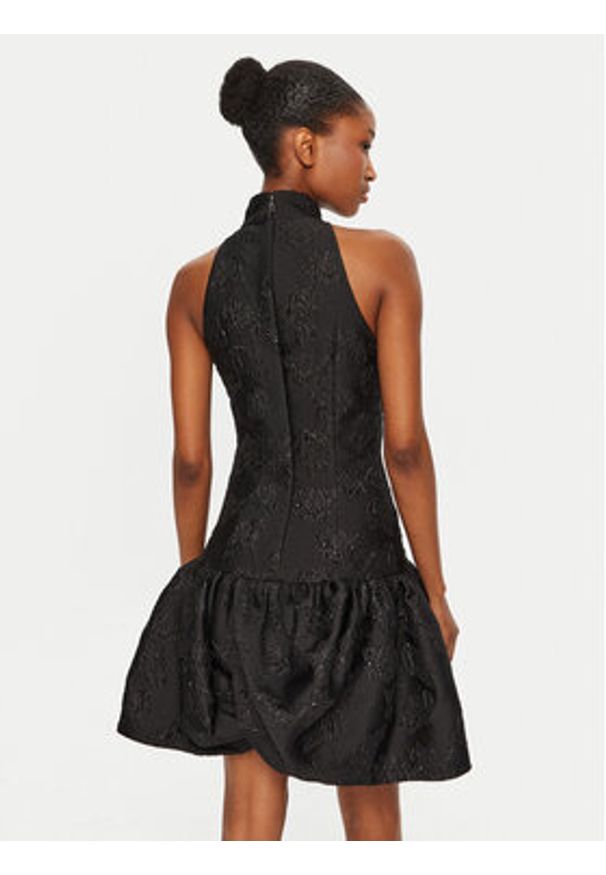 ROTATE Sukienka koktajlowa 113663100 Czarny Slim Fit. Kolor: czarny. Materiał: syntetyk. Styl: wizytowy