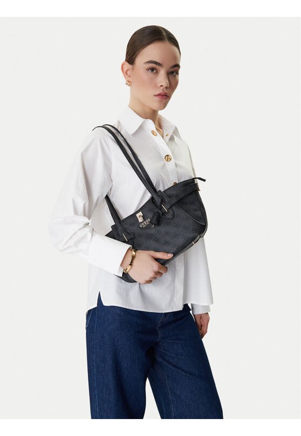 Guess Torebka Yesba HWSG78 33080 Szary. Kolor: szary. Materiał: skórzane