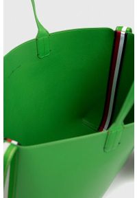TOMMY HILFIGER - Tommy Hilfiger torebka kolor zielony. Kolor: zielony #3