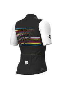 ALÉ CYCLING - Koszulka rowerowa męska Alé Maglia MC Logo. Kolor: biały, czarny, wielokolorowy