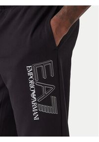EA7 Emporio Armani Spodnie dresowe 7M001316 AF13512 UC001 Czarny Regular Fit. Kolor: czarny. Materiał: bawełna #4
