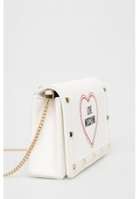 Love Moschino torebka kolor biały. Kolor: biały. Rodzaj torebki: na ramię #2