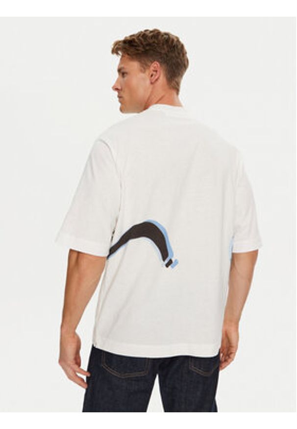 OFF-WHITE - Off-White T-Shirt OMAA119G21JER0050129 Biały Regular Fit. Kolor: biały. Materiał: bawełna