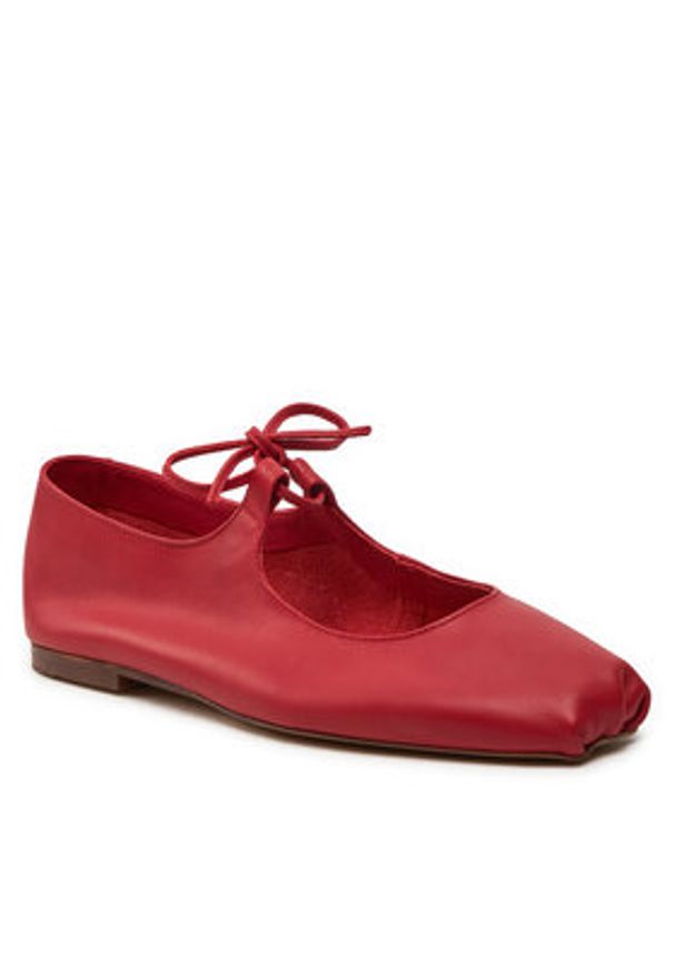 BALAGAN - Balagan Baleriny Batsheva Czerwony. Kolor: czerwony. Materiał: skóra