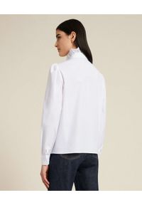 Luisa Spagnoli - LUISA SPAGNOLI - Biała koszula z kokardą Lily. Typ kołnierza: kokarda. Kolor: biały. Materiał: bawełna #3