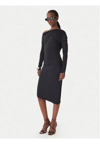 Patrizia Pepe Sukienka koktajlowa 8A1606/J37-K103 Czarny Regular Fit. Kolor: czarny. Materiał: syntetyk. Styl: wizytowy #5