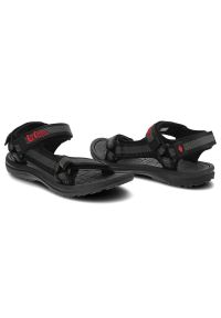 Czarne Sandały Lee Cooper Wygodne Buty Na Lato. Okazja: na co dzień. Zapięcie: rzepy. Kolor: szary. Materiał: materiał. Sezon: lato. Styl: casual #4