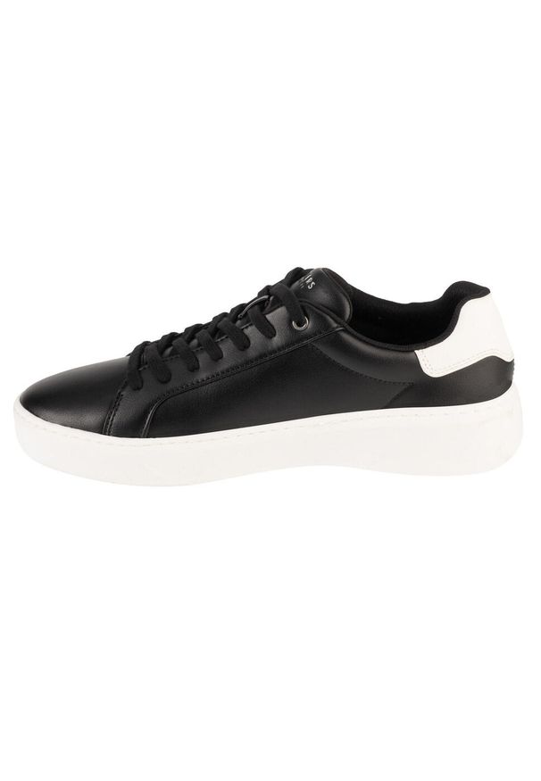 skechers - Buty do chodzenia męskie Skechers Court Break Suit Sneaker. Zapięcie: sznurówki. Kolor: wielokolorowy, czarny. Materiał: materiał. Szerokość cholewki: normalna. Sport: turystyka piesza