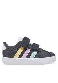 Adidas - adidas Sneakersy VL Court 3.0 JH6308 Szary. Kolor: szary. Materiał: zamsz, skóra