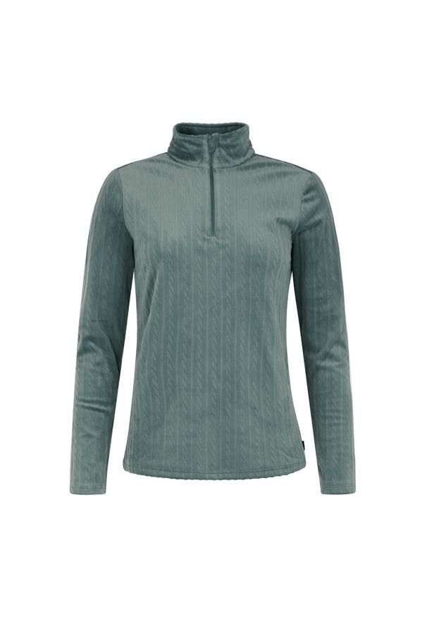 Polar 1/4 zamek dla kobiet Protest Gail. Kolor: zielony. Materiał: polar