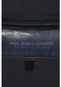 Pepe Jeans - Plecak Factory. Kolor: niebieski. Materiał: bawełna, poliester, materiał. Wzór: gładki #4