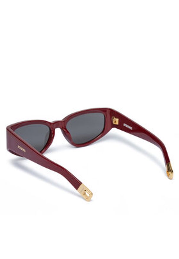 JACQUEMUS Okulary przeciwsłoneczne JAC5C3SUN Bordowy. Kolor: czerwony