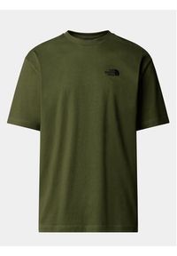 The North Face T-Shirt Simple Dome NF0A87NR Zielony Oversize. Kolor: zielony. Materiał: bawełna #4