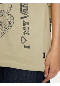 Vans T-Shirt VN000HHH Zielony Oversize. Kolor: zielony. Materiał: bawełna #3