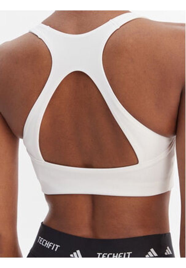 Adidas - adidas Biustonosz sportowy Optime Workout KD6685 Biały. Kolor: biały. Materiał: syntetyk