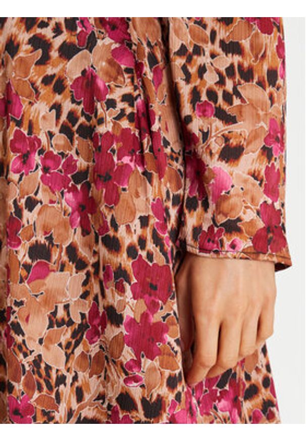 Morgan Sukienka codzienna 252-RIZAC.F Kolorowy Regular Fit. Okazja: na co dzień. Materiał: syntetyk. Wzór: kolorowy. Typ sukienki: proste. Styl: casual