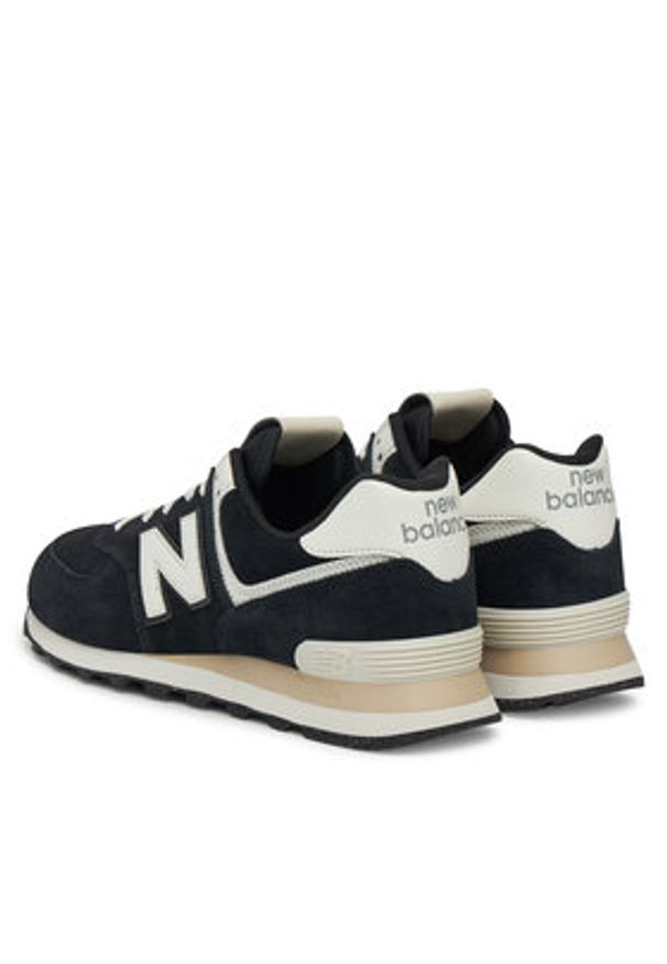 New Balance Sneakersy U574YCE Czarny. Kolor: czarny. Materiał: skóra, zamsz. Model: New Balance 574