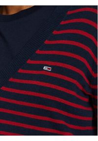 Tommy Jeans Sweter Essential DW0DW18670 Kolorowy Regular Fit. Materiał: wiskoza, bawełna. Wzór: kolorowy #3