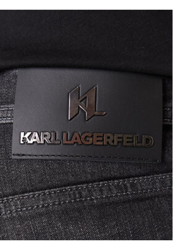 Karl Lagerfeld - KARL LAGERFELD Jeansy 265501 500843 Czarny Slim Fit. Kolor: czarny
