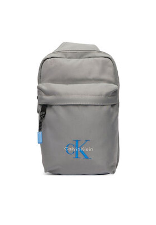 Calvin Klein Saszetka Bold Sling LV04D3300G Szary. Kolor: szary. Materiał: materiał