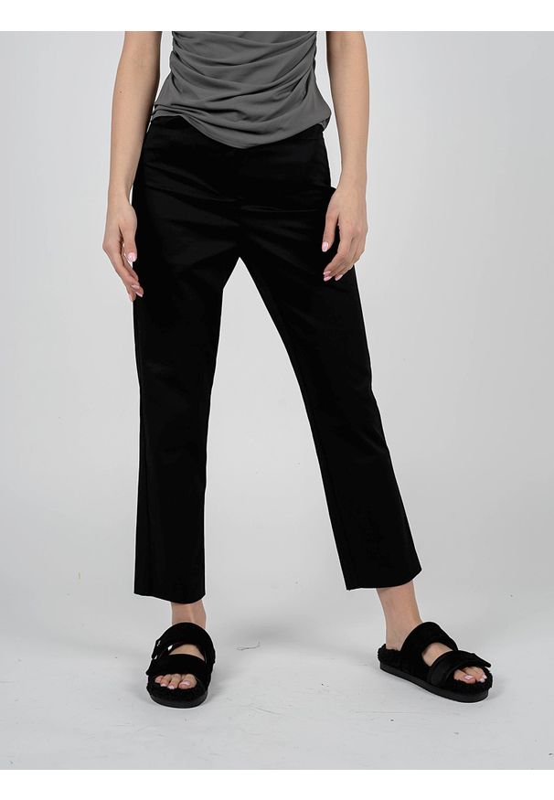Patrizia Pepe Spodnie | 2P1411 A082 | Kobieta | Czarny. Okazja: na co dzień. Kolor: czarny. Materiał: bawełna, elastan. Styl: casual