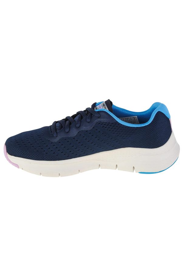 skechers - Buty do chodzenia damskie, Skechers Arch Fit-Infinity Cool. Kolor: niebieski. Model: Skechers Sport. Sport: turystyka piesza
