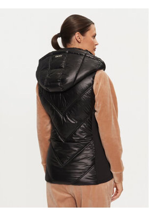 DKNY Bezrękawnik DP4V3157 Czarny Regular Fit. Kolor: czarny. Materiał: syntetyk. Długość rękawa: bez rękawów
