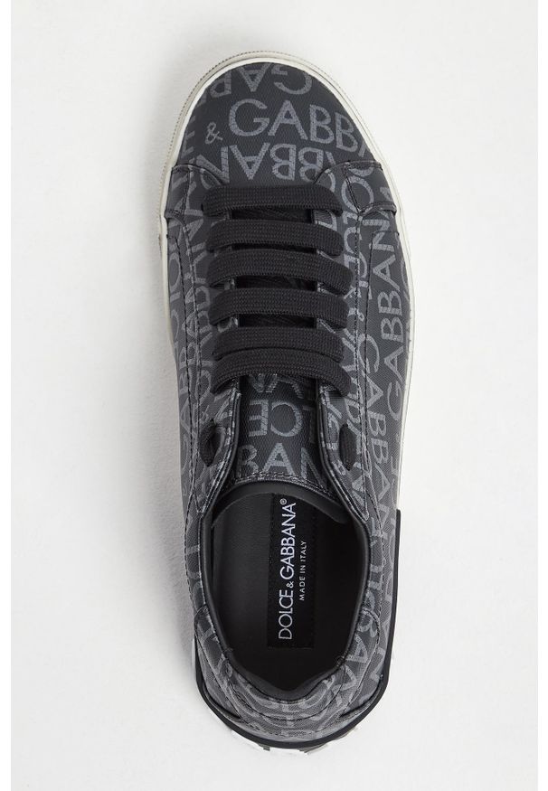 Dolce & Gabbana - Sneakersy męskie skórzane Portofino Vintage DOLCE & GABBANA. Materiał: skóra
