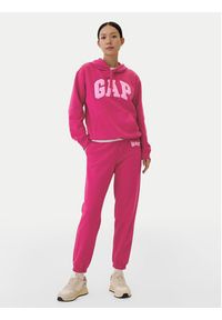 GAP - Gap Bluza 463506-60 Różowy Regular Fit. Kolor: różowy. Materiał: bawełna #4