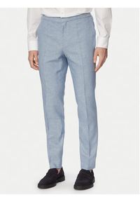 Hugo - HUGO Garnitur Henry 50559672 Niebieski Slim Fit. Kolor: niebieski. Materiał: bawełna #9