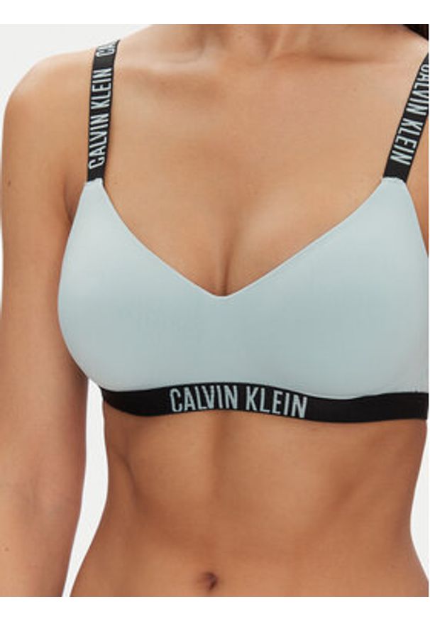 Calvin Klein Underwear Biustonosz bezfiszbinowy 000QF7659E Niebieski. Kolor: niebieski. Materiał: syntetyk