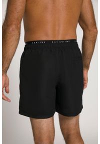 JAY-PI - Męska Spodenki kąpielowe moda plażowa elastyczny pas. Kolekcja: plus size. Kolor: czarny. Materiał: poliester, materiał