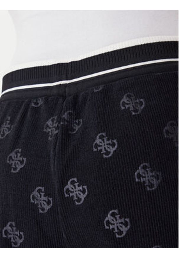 Guess Spodnie dresowe V5BB00 K1902 Czarny Wide Leg. Kolor: czarny. Materiał: syntetyk