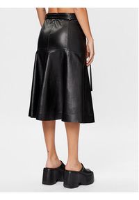Calvin Klein Spódnica skórzana K20K205820 Czarny Regular Fit. Kolor: czarny. Materiał: skóra #4