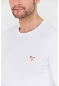Guess - GUESS Biały męski longsleeve Core Tee, Rozmiar XXL. Kolor: biały. Długość rękawa: długi rękaw #6
