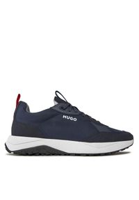 Hugo Sneakersy Kane 50504379 10253138 01 Granatowy. Kolor: niebieski. Materiał: skóra