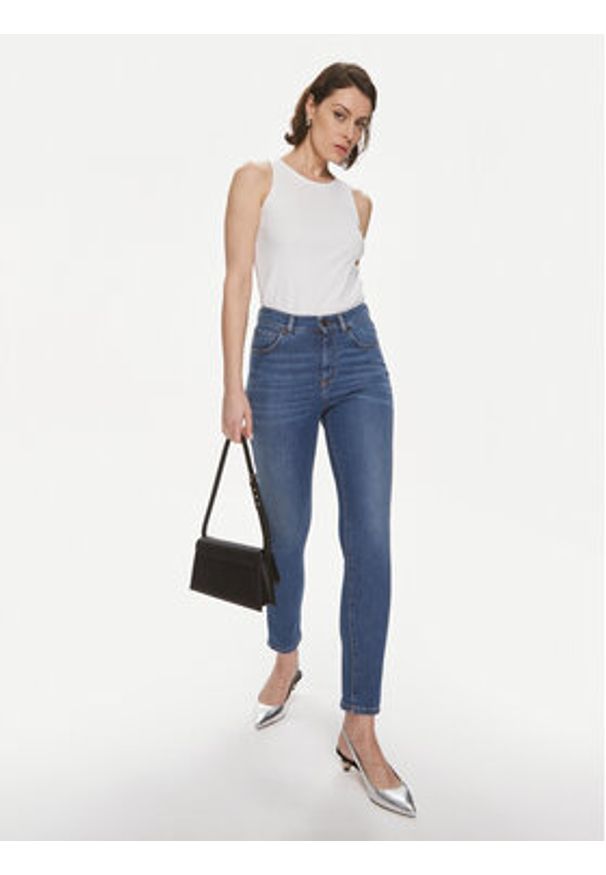 Max Mara Leisure Top Brusson 2416941038 Biały Slim Fit. Kolor: biały. Materiał: bawełna