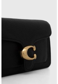 Coach torebka skórzana Tabby Chain Clutch kolor czarny. Kolor: czarny. Materiał: skórzane. Rodzaj torebki: na ramię #5