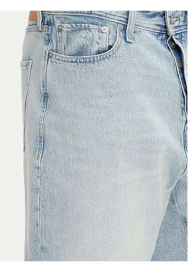 Jack & Jones - Jack&Jones Szorty jeansowe Ron 12272237 Niebieski Baggy Fit. Kolor: niebieski. Materiał: bawełna