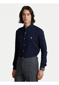 Polo Ralph Lauren Koszula 710654408016 Granatowy Regular Fit. Typ kołnierza: polo. Kolor: niebieski. Materiał: bawełna