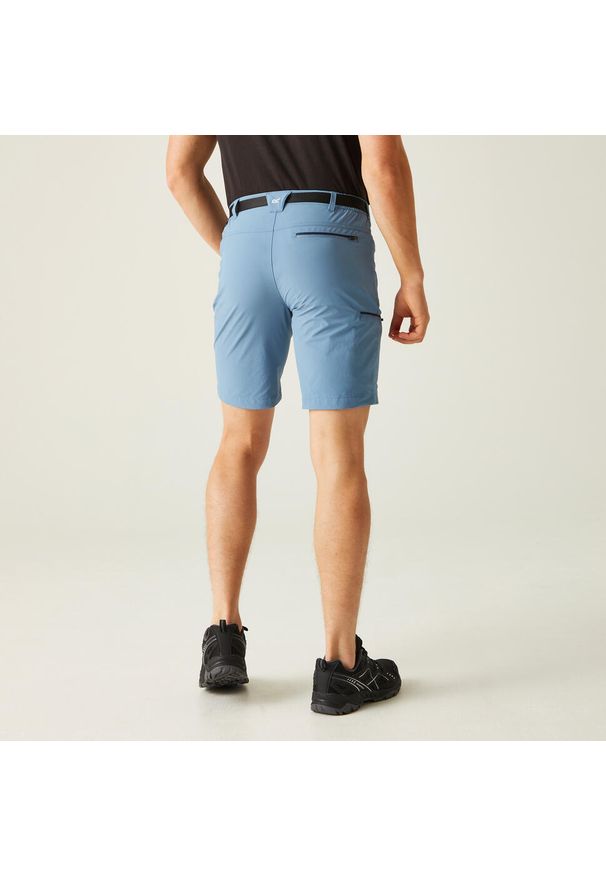 Regatta - Spodenki trekkingowe męskie Xert Stretch. Kolor: niebieski. Materiał: poliamid, elastan