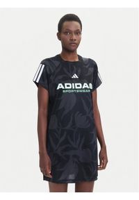 Adidas - adidas Sukienka codzienna Tiro x Common Goal Graphic JL7638 Czarny Loose Fit. Okazja: na co dzień. Kolor: czarny. Materiał: syntetyk. Typ sukienki: proste. Styl: casual
