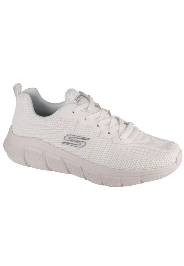 skechers - Buty do chodzenia męskie Skechers 118106OFWT. Zapięcie: sznurówki. Kolor: biały. Materiał: tkanina, materiał. Szerokość cholewki: normalna. Sport: turystyka piesza