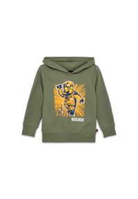 Bluza Dziecięca z Kaprutem Bio Bawełna LEGO Ninjago Scout 302 Zielona. Typ kołnierza: kaptur. Kolor: zielony. Materiał: bawełna. Sezon: lato #1