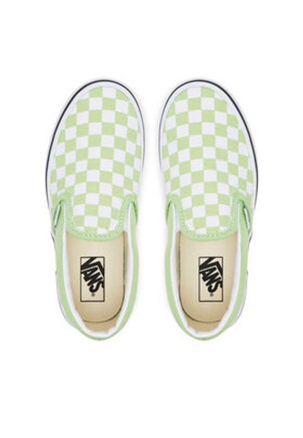 Vans Tenisówki Classic Slip-On VN000D0JE2Y1 Zielony. Zapięcie: bez zapięcia. Kolor: zielony. Materiał: materiał