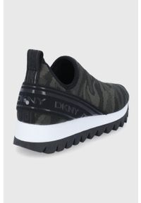 DKNY - Dkny Buty kolor zielony na platformie. Kolor: zielony. Materiał: guma. Obcas: na platformie #2